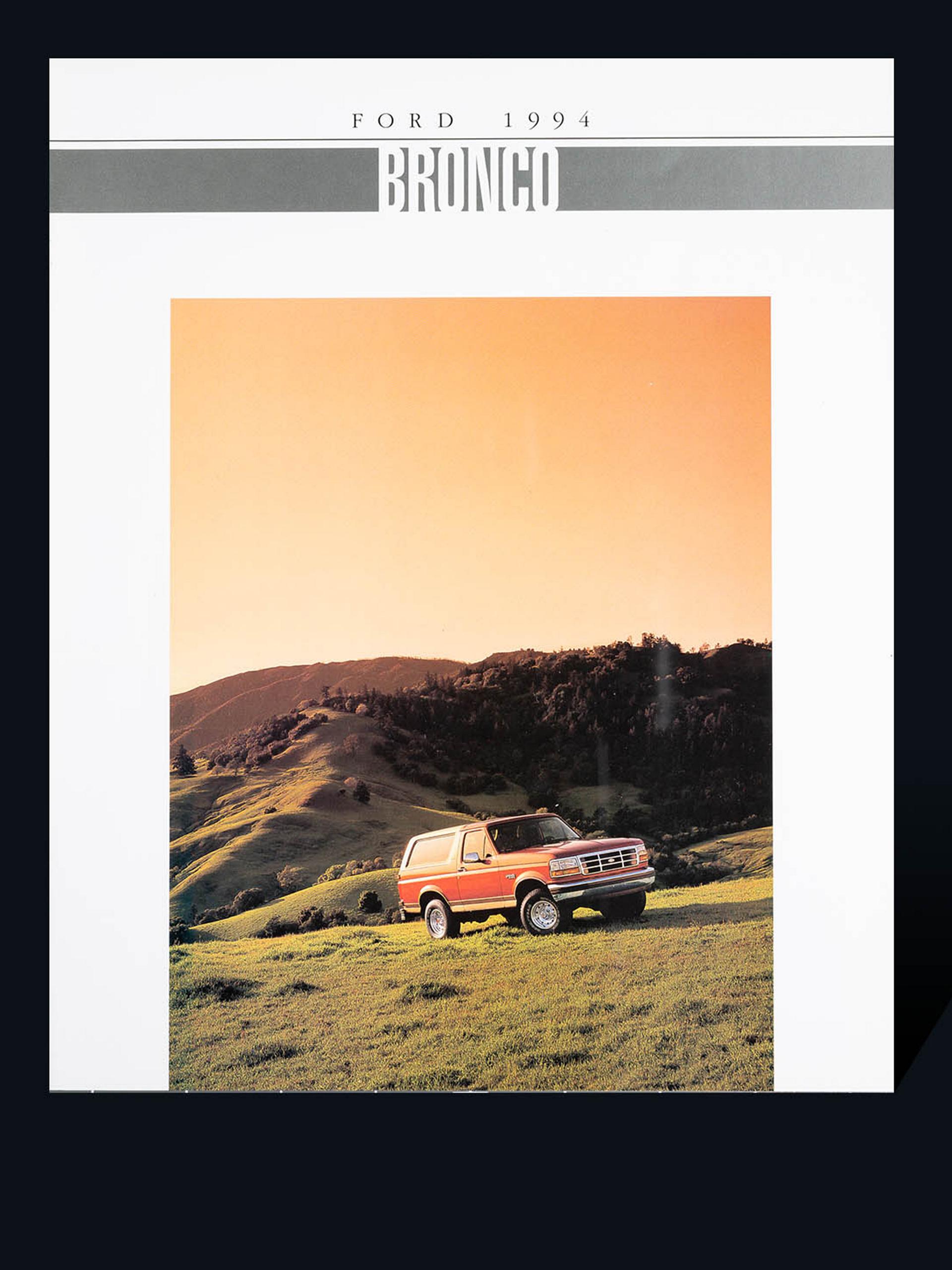 1994 Ford Bronco® vehicle brochure