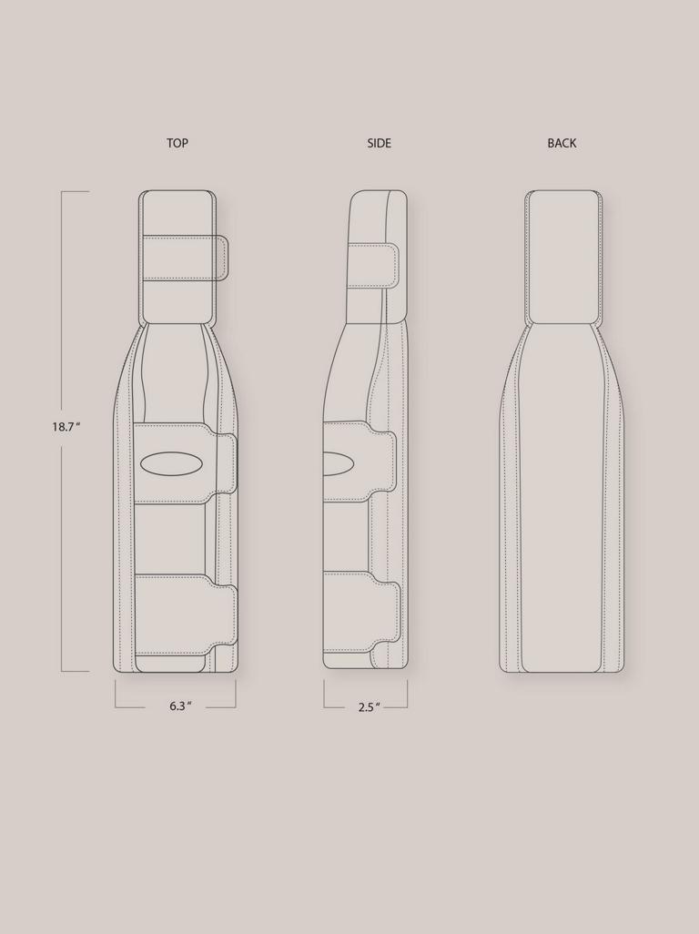 Blueprint-style drawings of the SupportBelt™