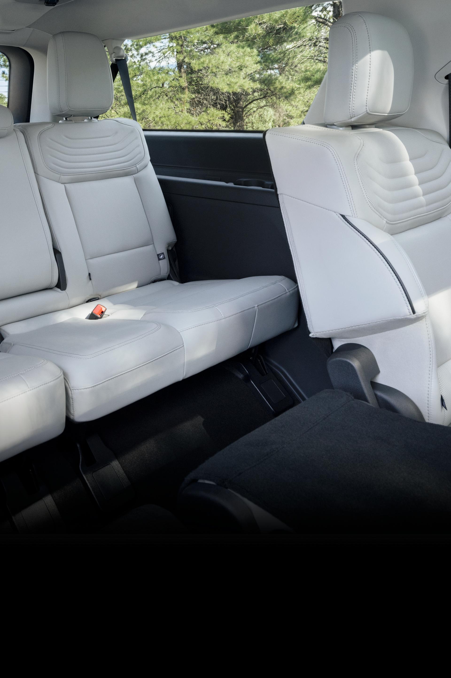 An interior image of the third row seats of the Ford Expedition Platinum model