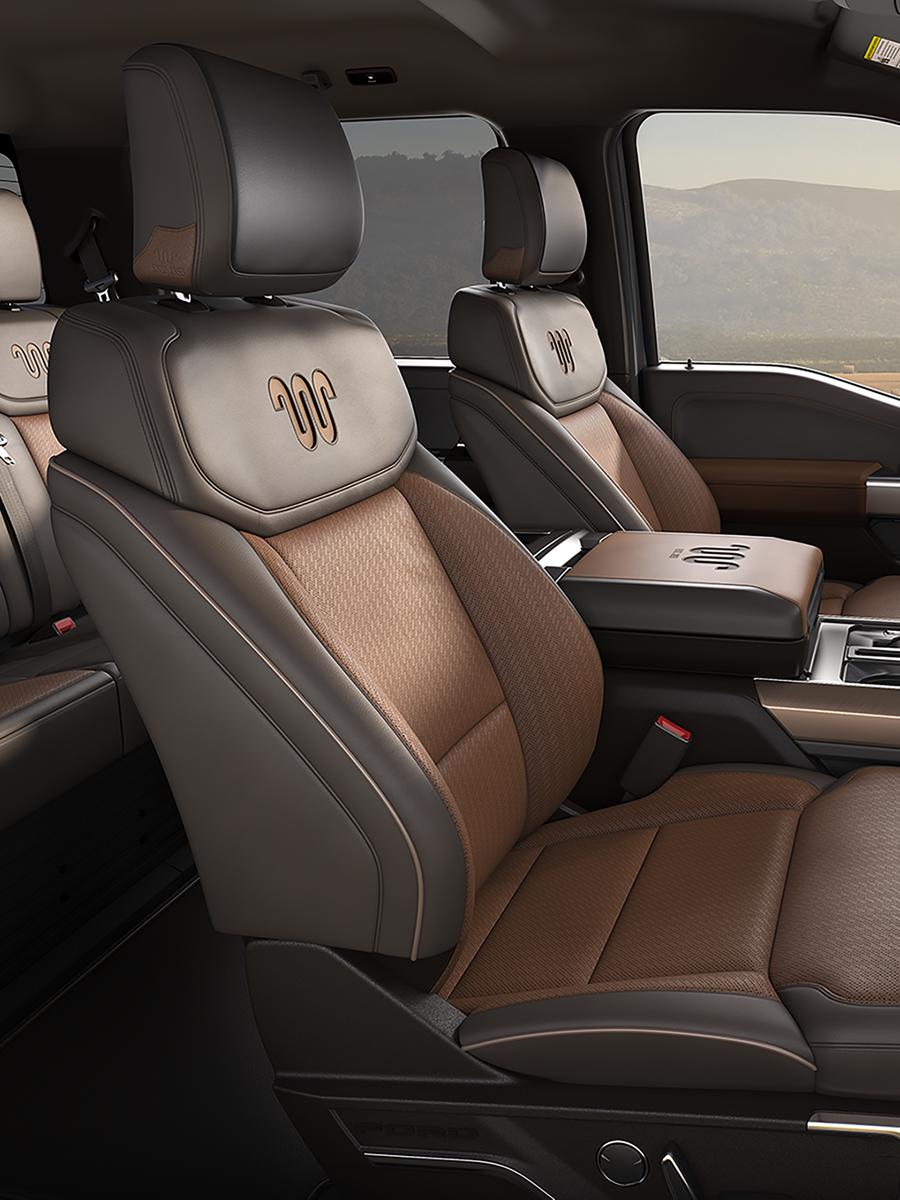 Interior of a 2026 Ford F-150® Platinum® model