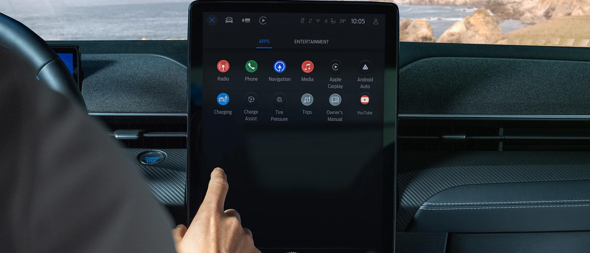 15.5" center display in a 2026 Ford Mustang Mach-E® SUV