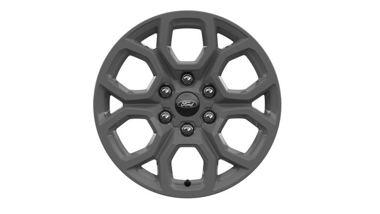 18-inch x 8.5-inch Dark Alloy-painted aluminum wheel