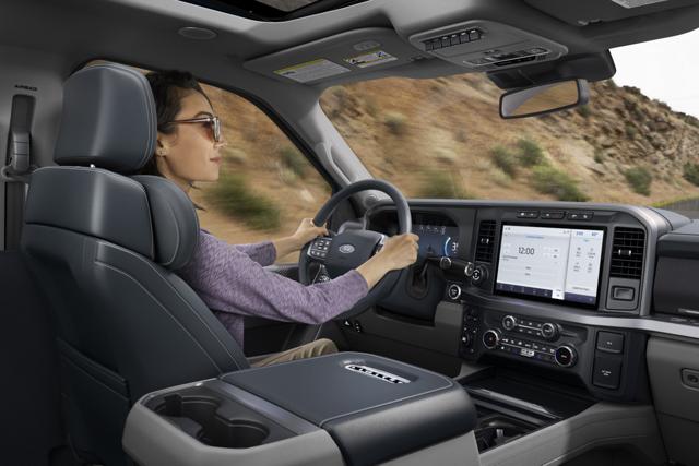 Close-up of a 2025 Ford Super Duty® touchscreen