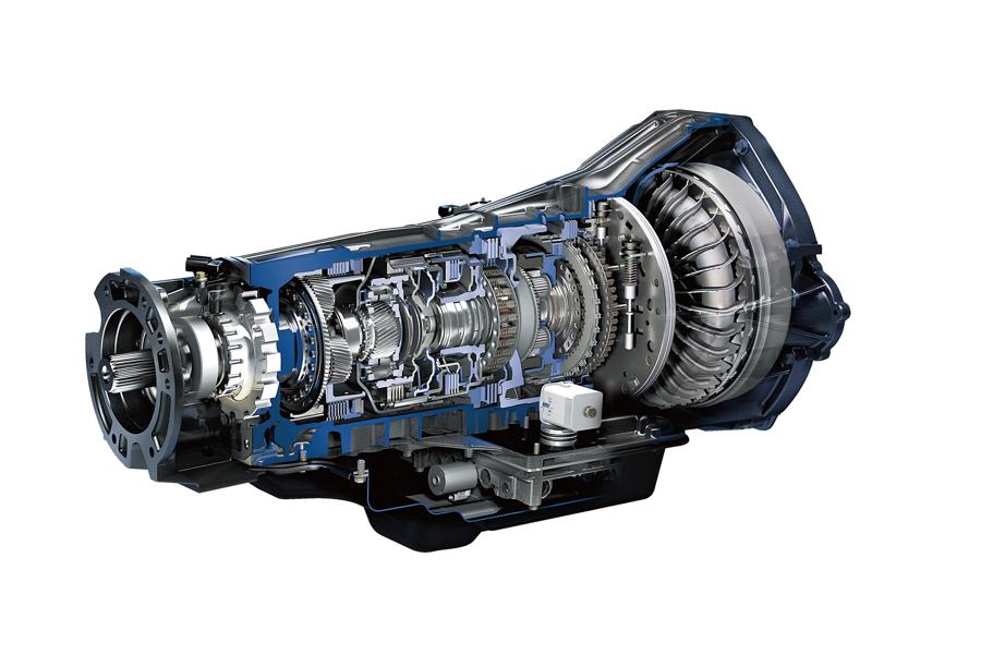 Close-up of the Ford TorqShift® 6-Speed Automatic Transmission