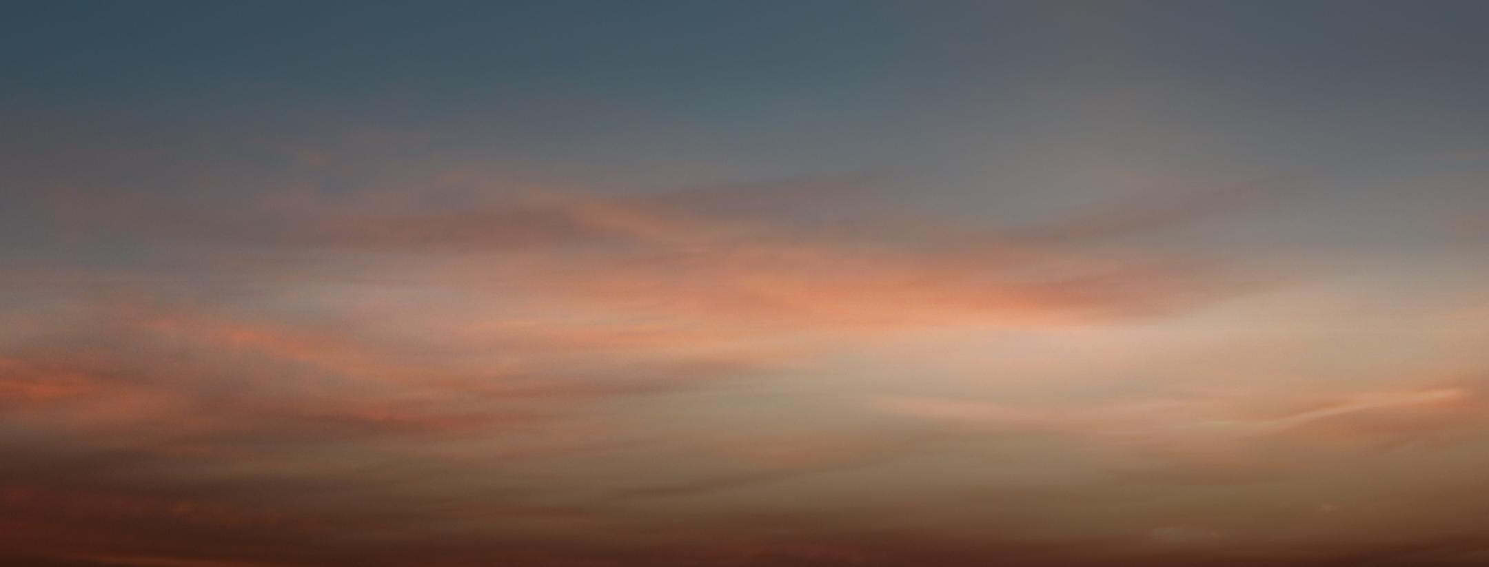Sunset sky.