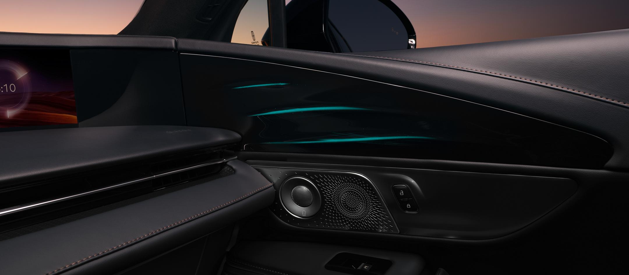 The 2025 Lincoln Nautilus interior showcases ambient lighting
