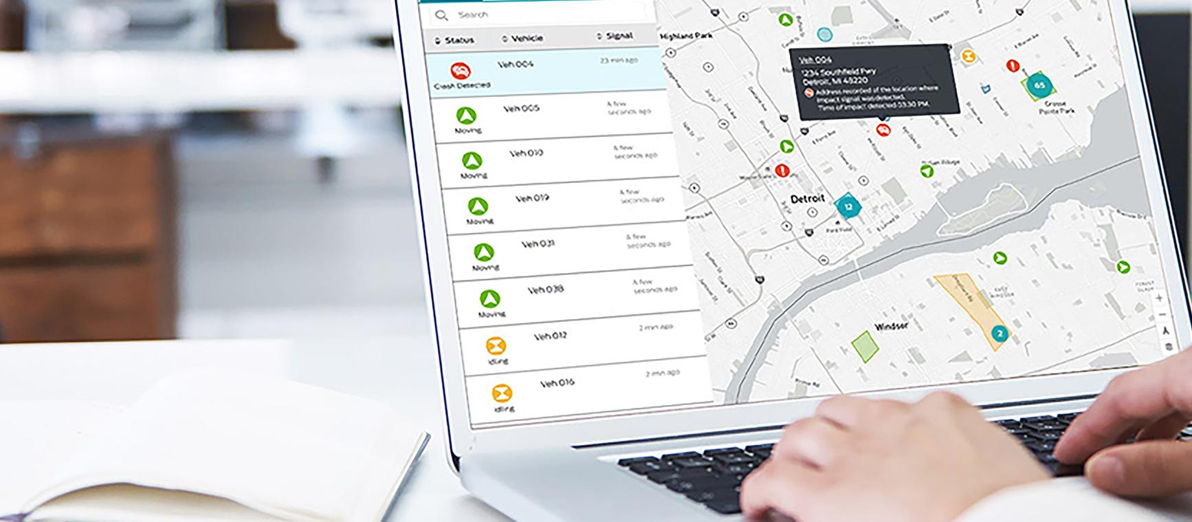 Using computer with map