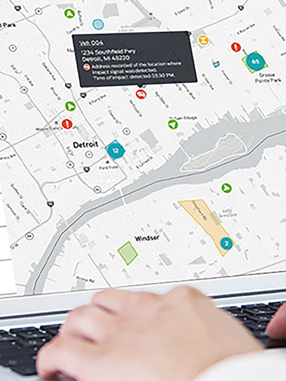 Using computer with map