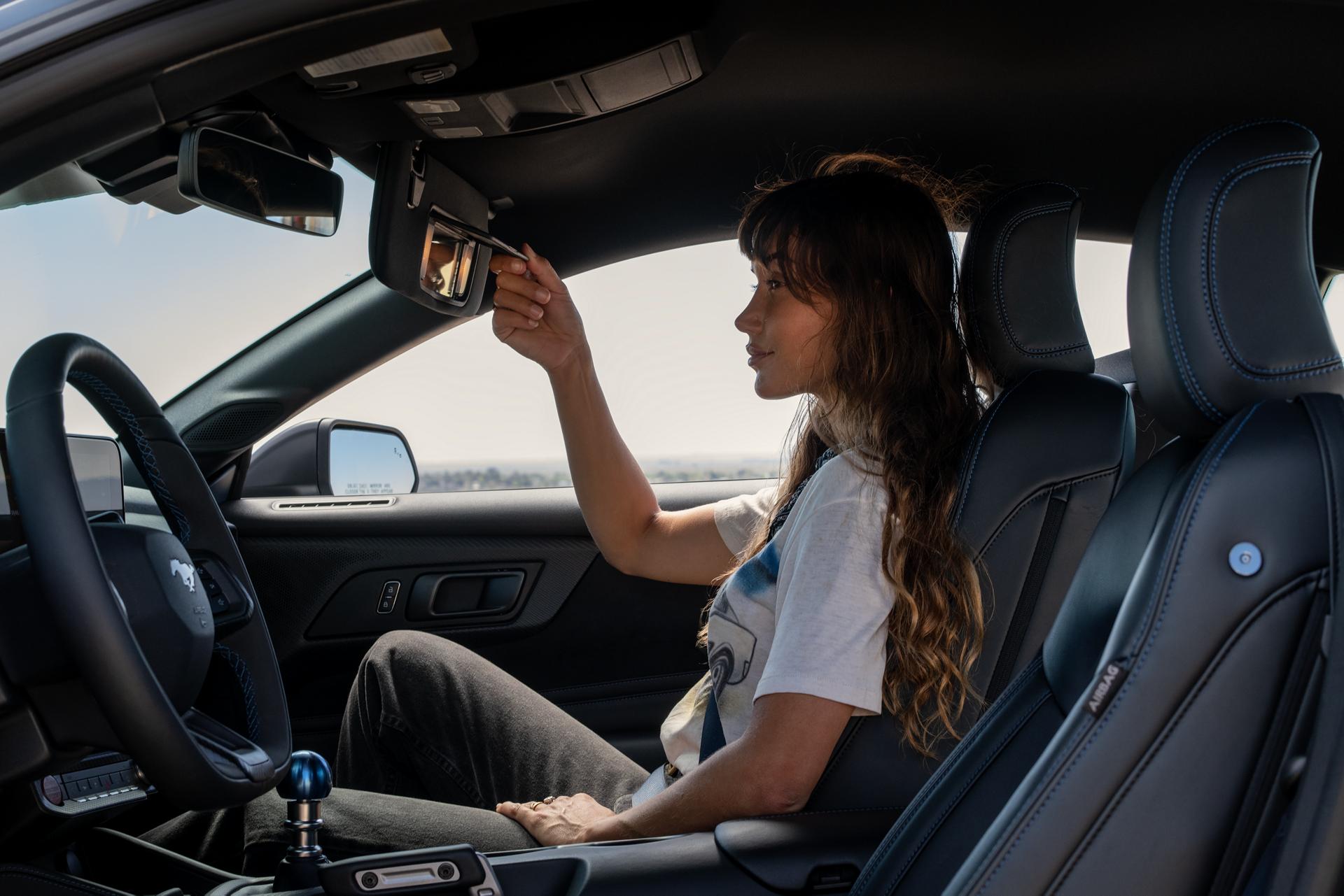 Person sitting in a 2026 Ford Mustang® Fastback