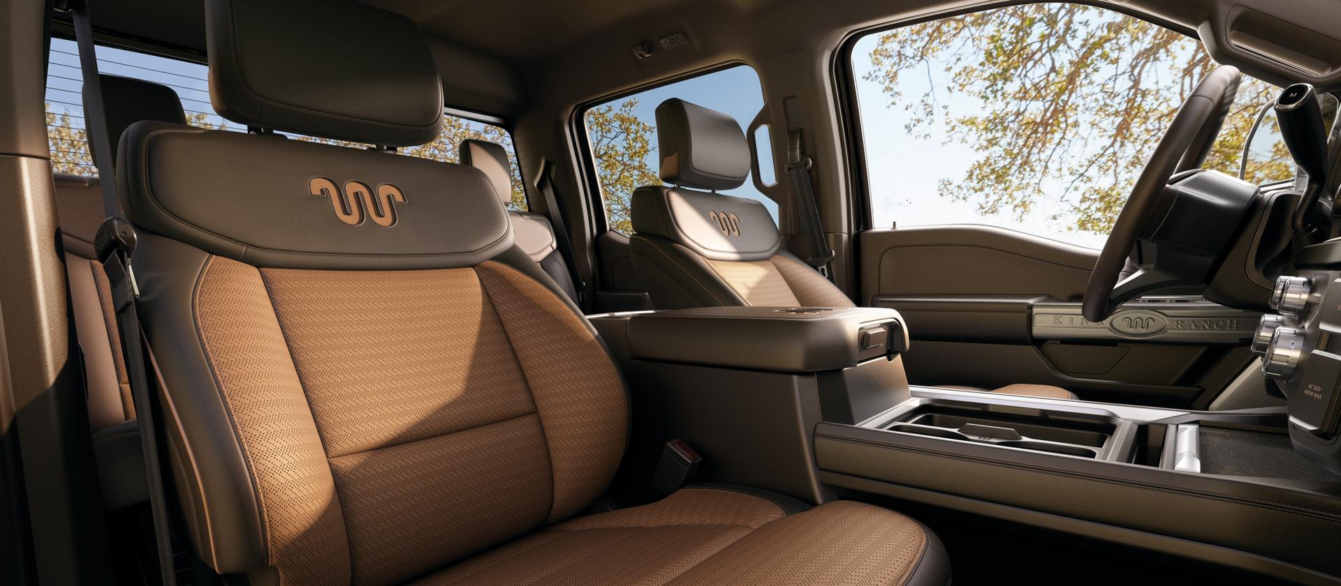 2026 Ford Super Duty® F-250® King Ranch® interior in the color Java