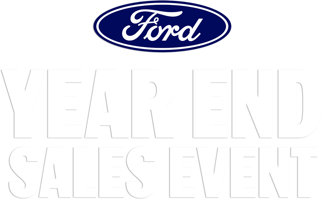 Ford Year End Sales Event logo with sales offers button