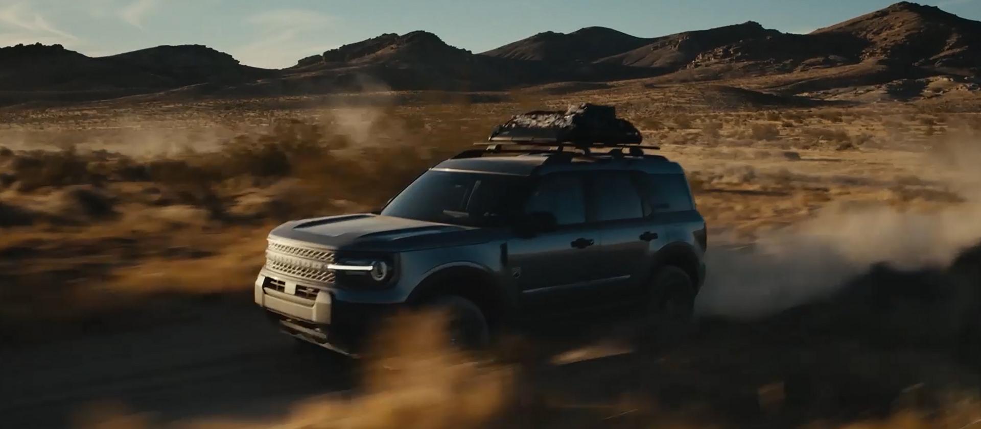 A 2026 Ford Bronco Sport® SUV being driven through a small river