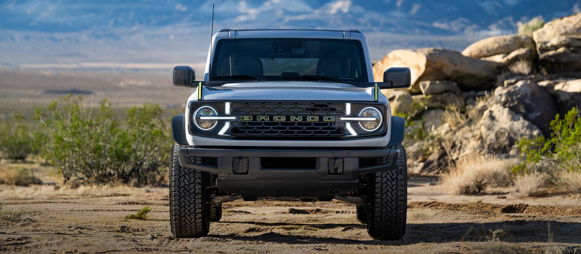 2027 Ford Bronco® RTR parked on a trail