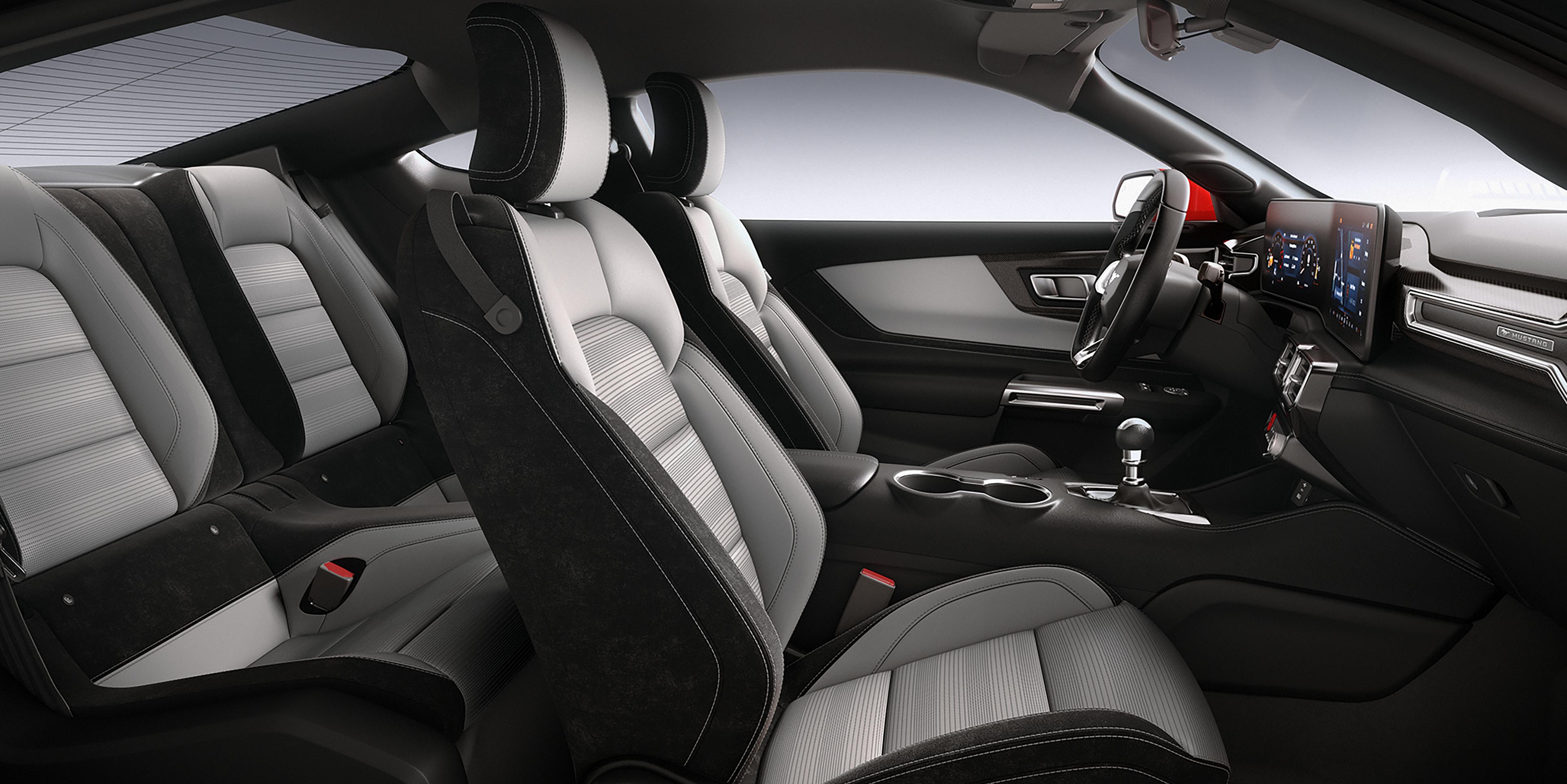 2026 Ford Mustang® interior showing the available Space Gray interior environment