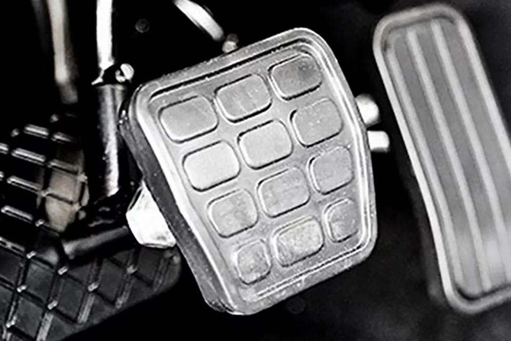 Parking brake in an accessible Ford van