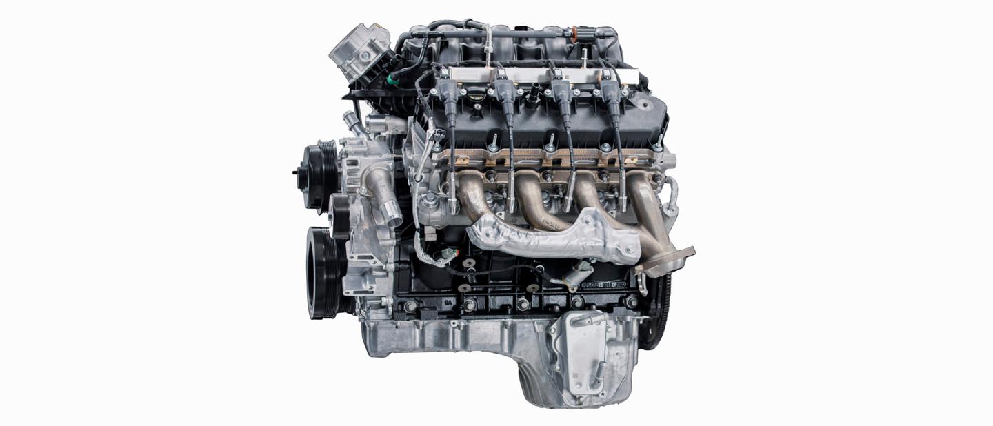 A 6.7L High Output Power Stroke® V8 Turbo Diesel engine
