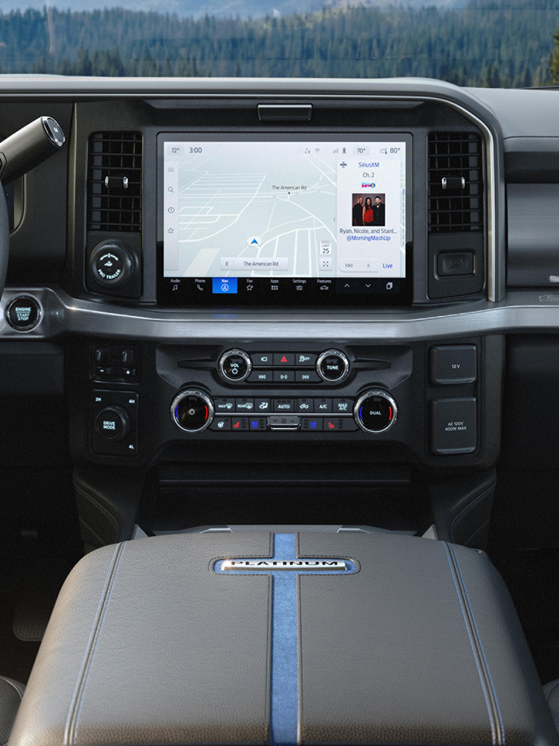 12" center display and SYNC® 4 with Enhanced Voice Recognition