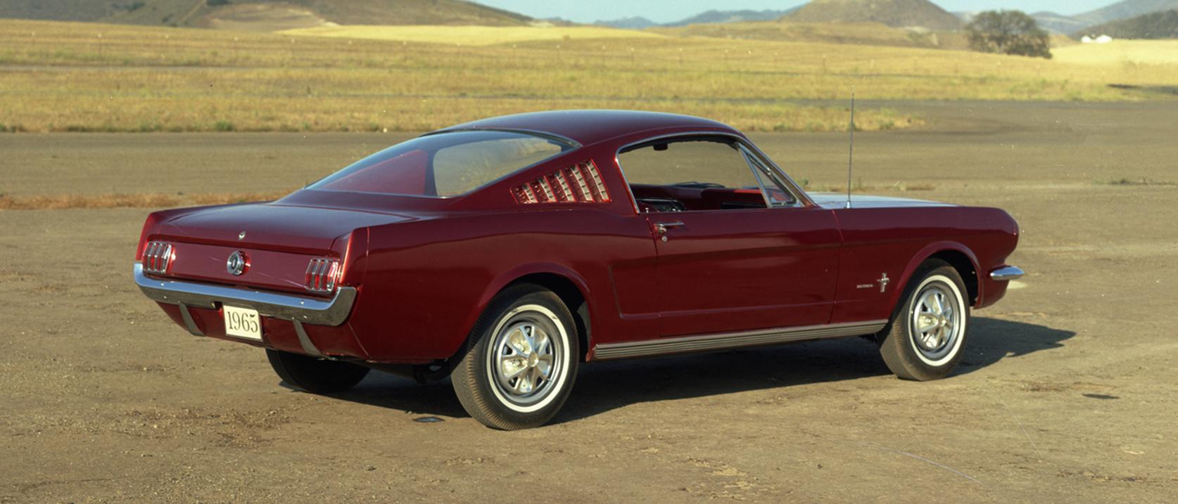 A 1965 Ford Mustang Fastback