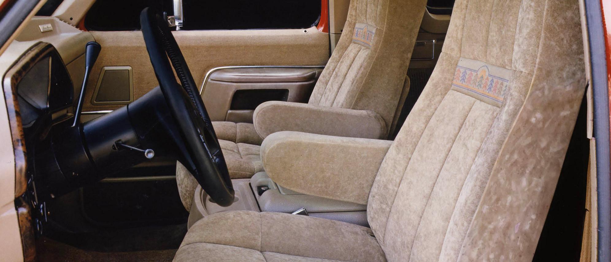 The interior of a 1987 Ford Bronco® model