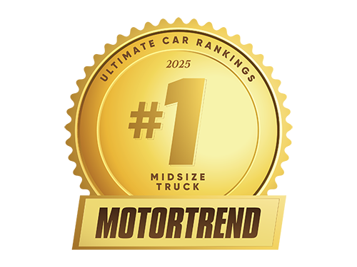 MotorTrend #1 Midsize Truck badge