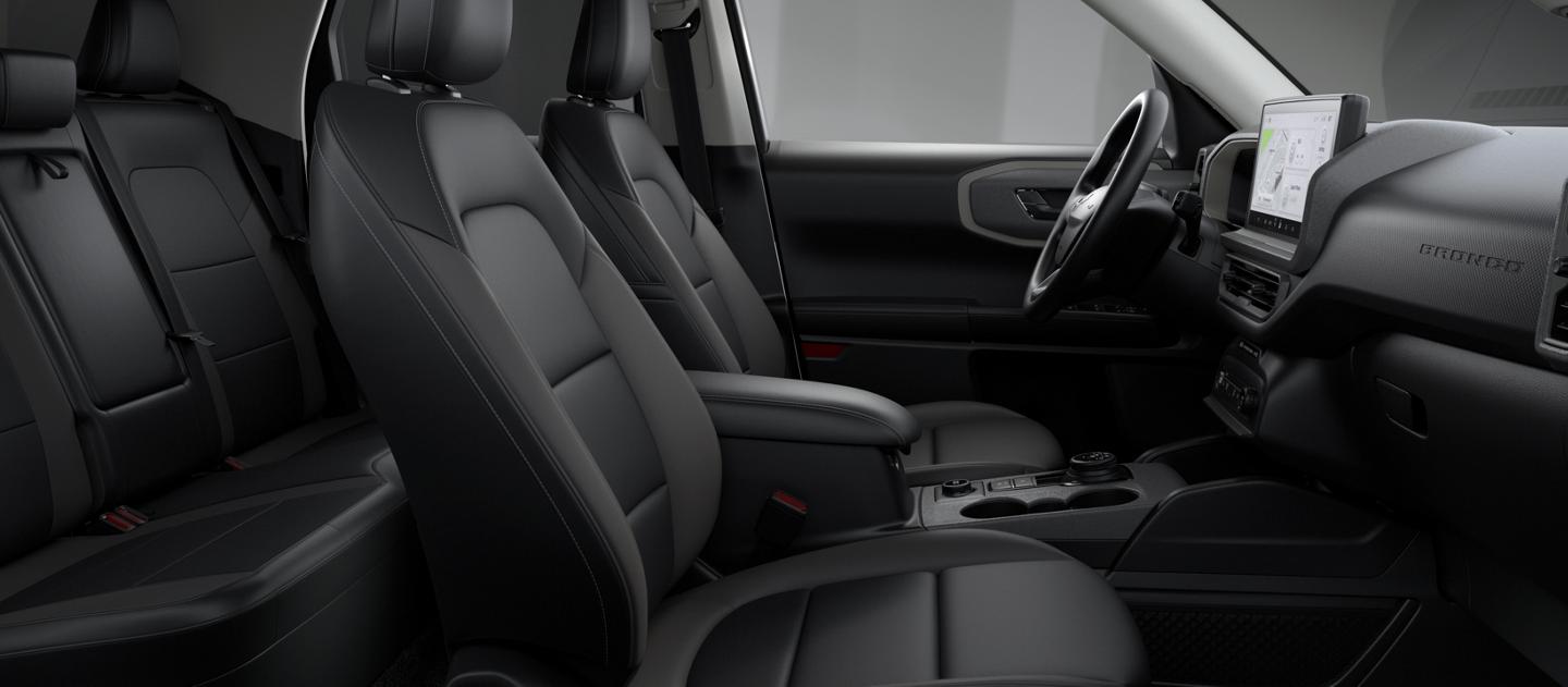 Interior cloth seats inside a 2026 Ford Bronco Sport® SUV