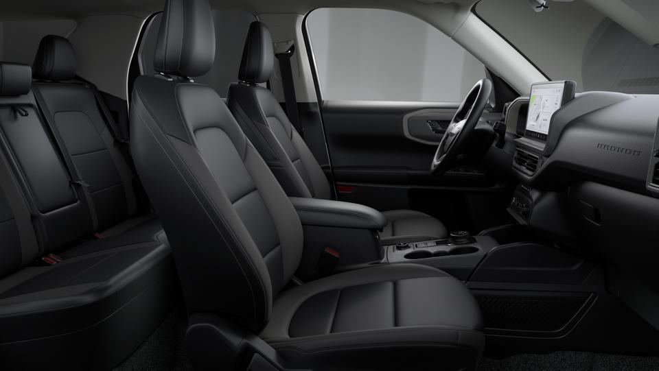 Interior cloth seats inside a 2026 Ford Bronco Sport® SUV