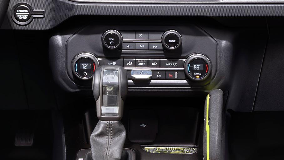 2027 Ford Bronco® RTR interior climate controls