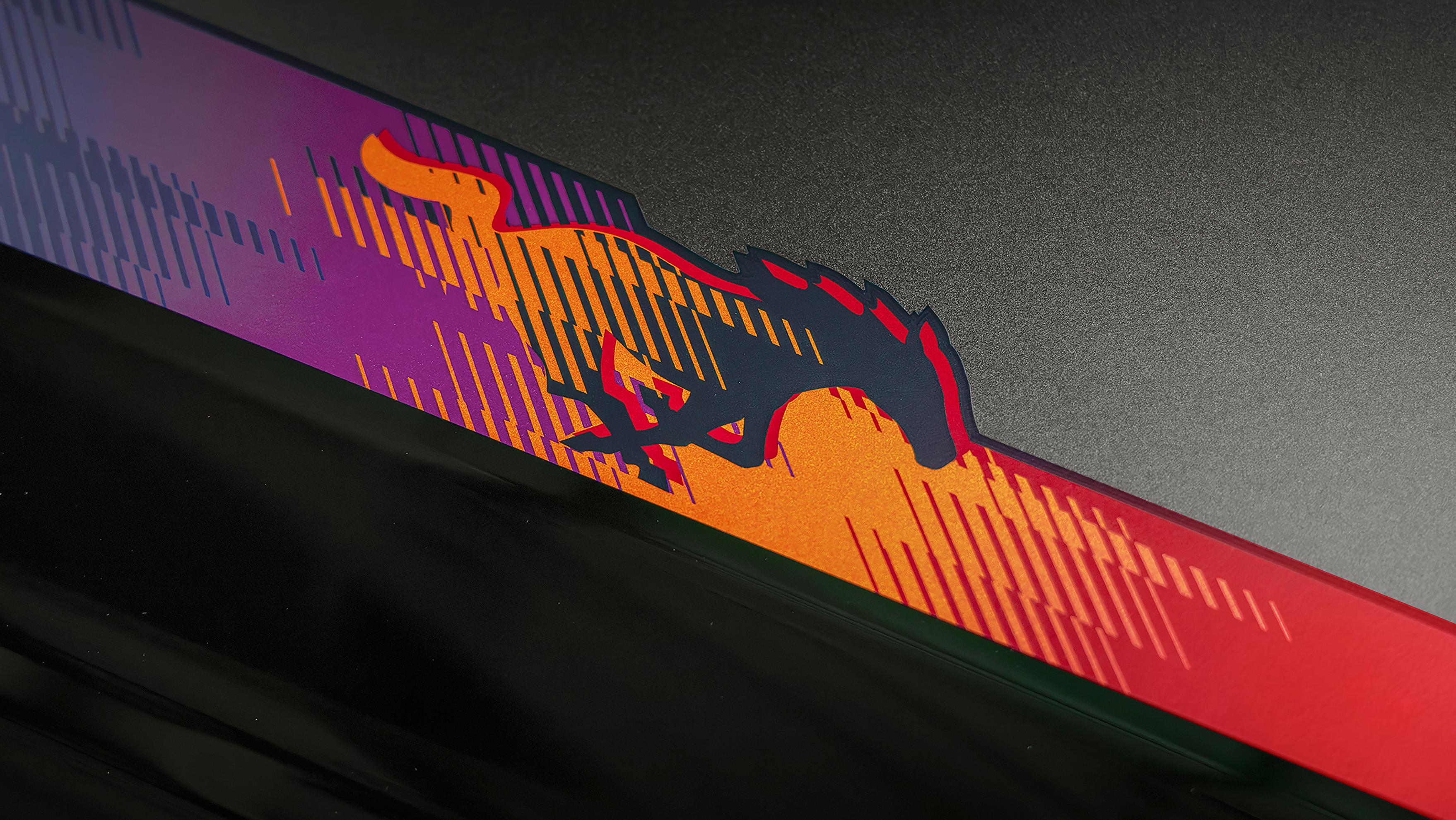 2026 Ford Mustang® TLD™ Signature Edition bodyside accent stripe graphic