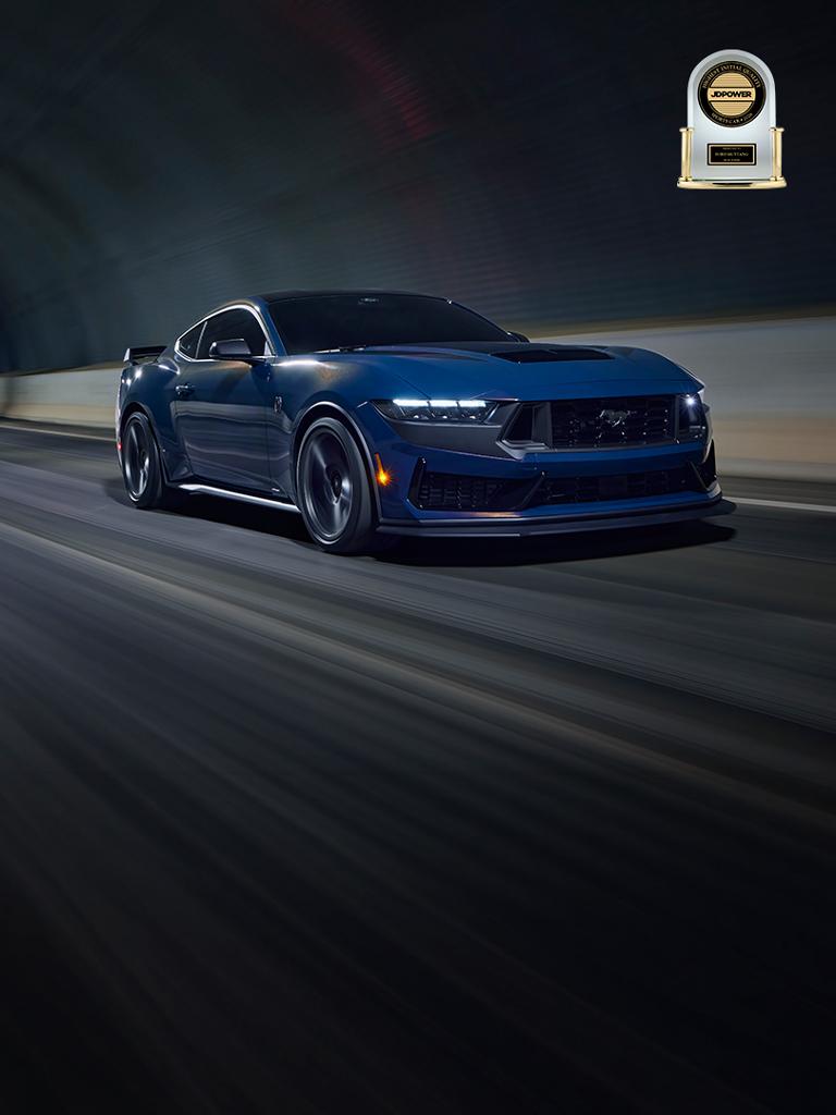 2026 Ford Mustang Dark Horse® Fastback being driven in a tunnel