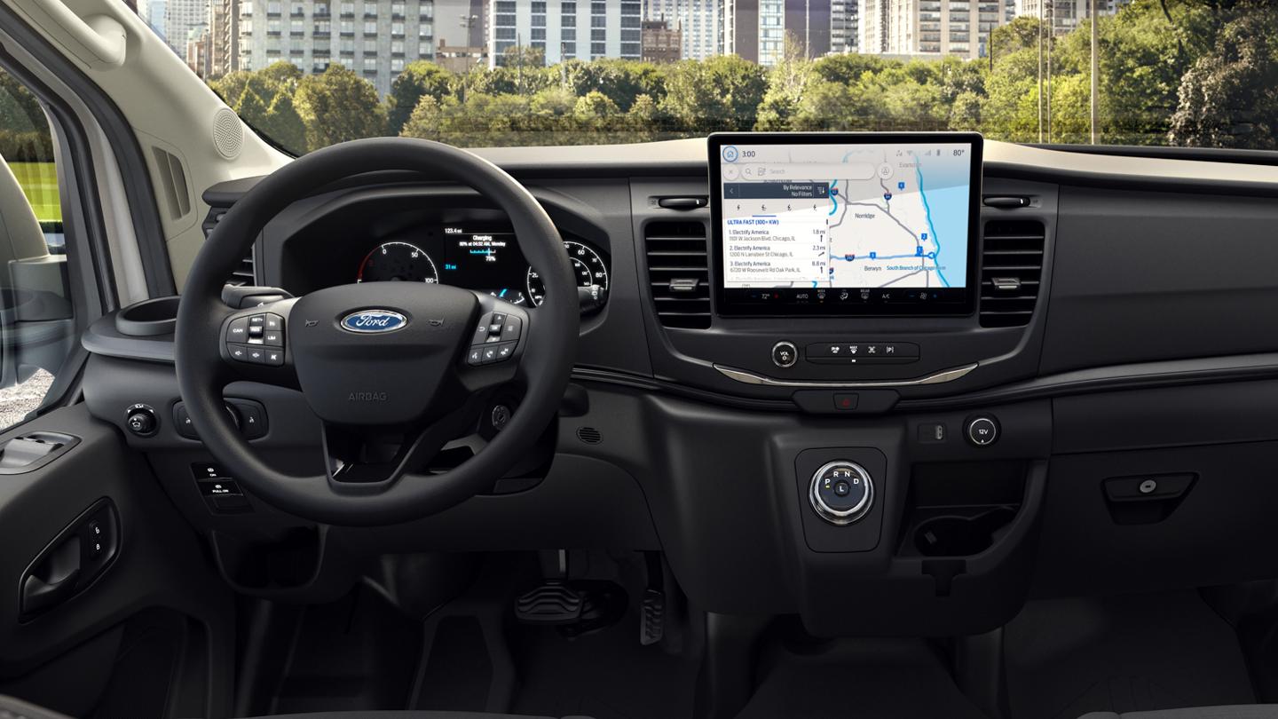 The interior seating of a 2025 Ford E-Transit™ vehicle