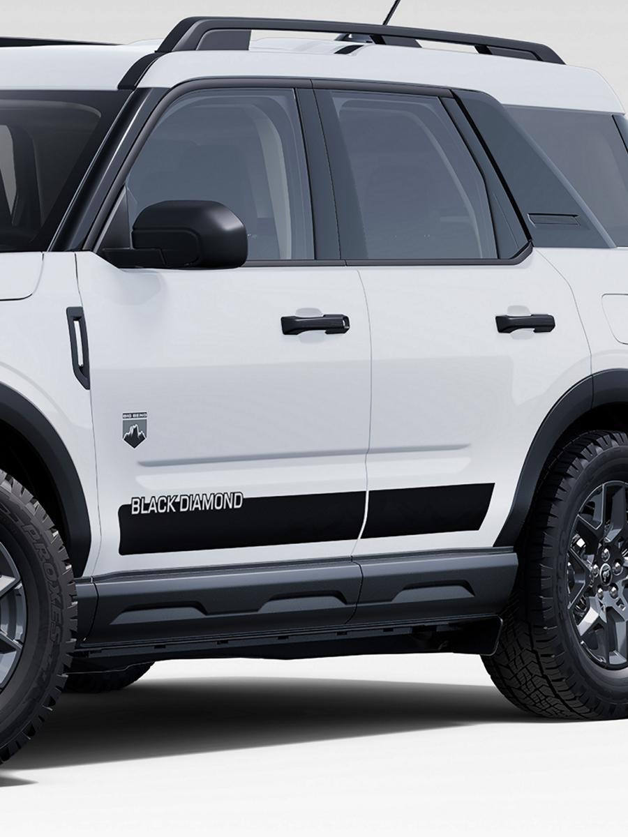 2025 Ford Bronco Sport® showing graphics on the bottom of the vehicle