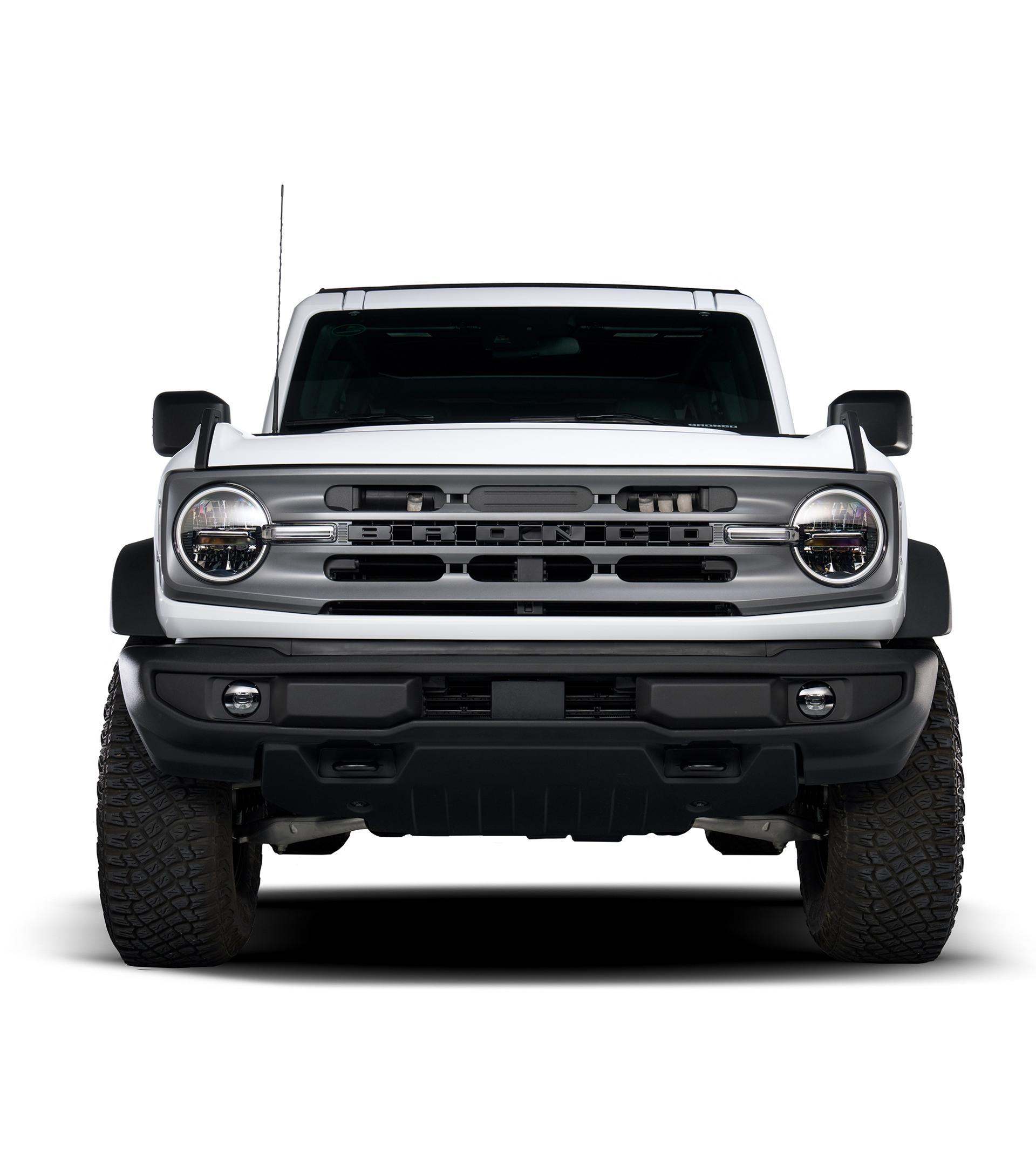 Matte Black Bronze Bronco Grille Letter Caps