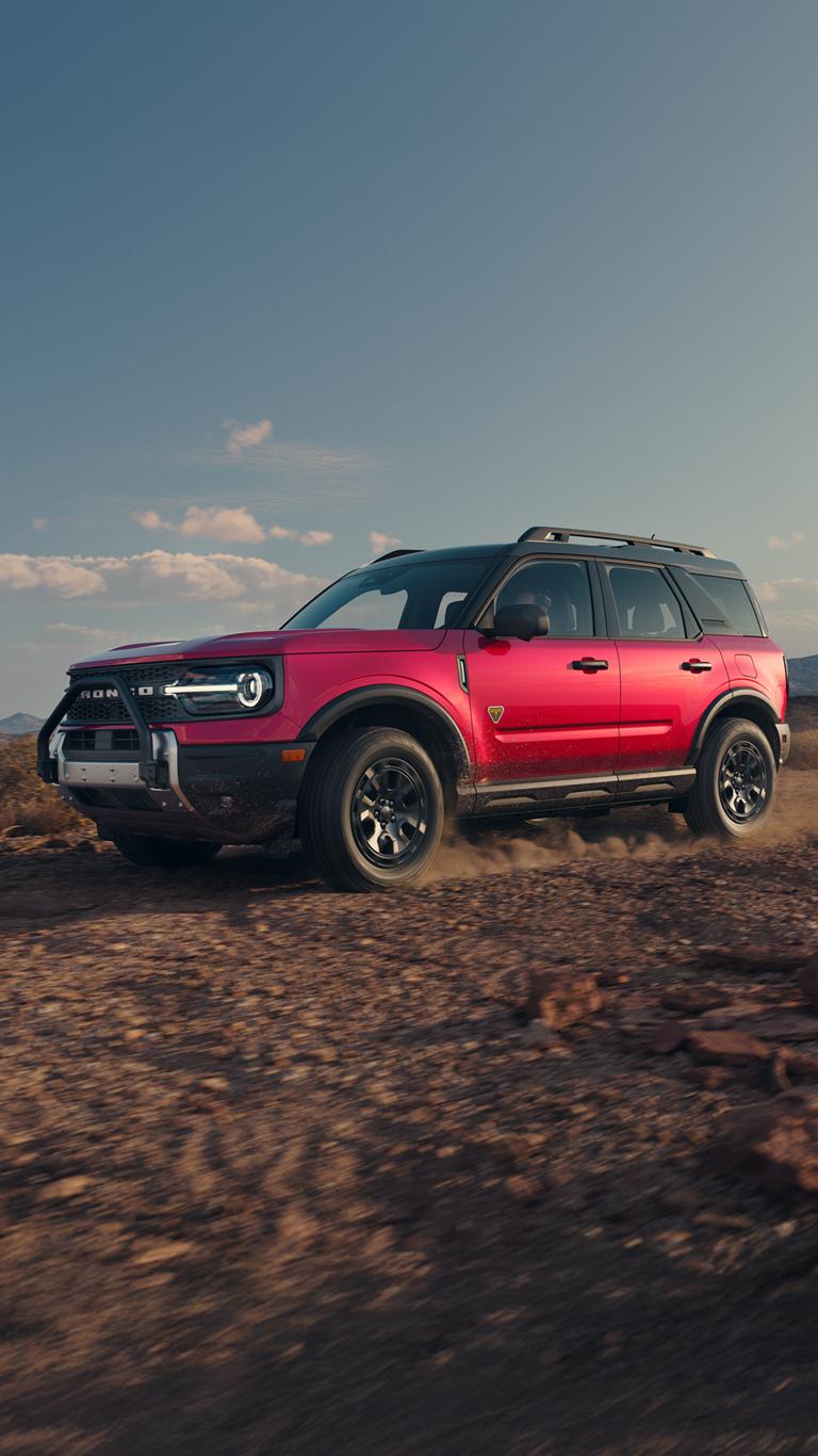2026 Ford Bronco Sport® Badlands® SUV being driven in the desert