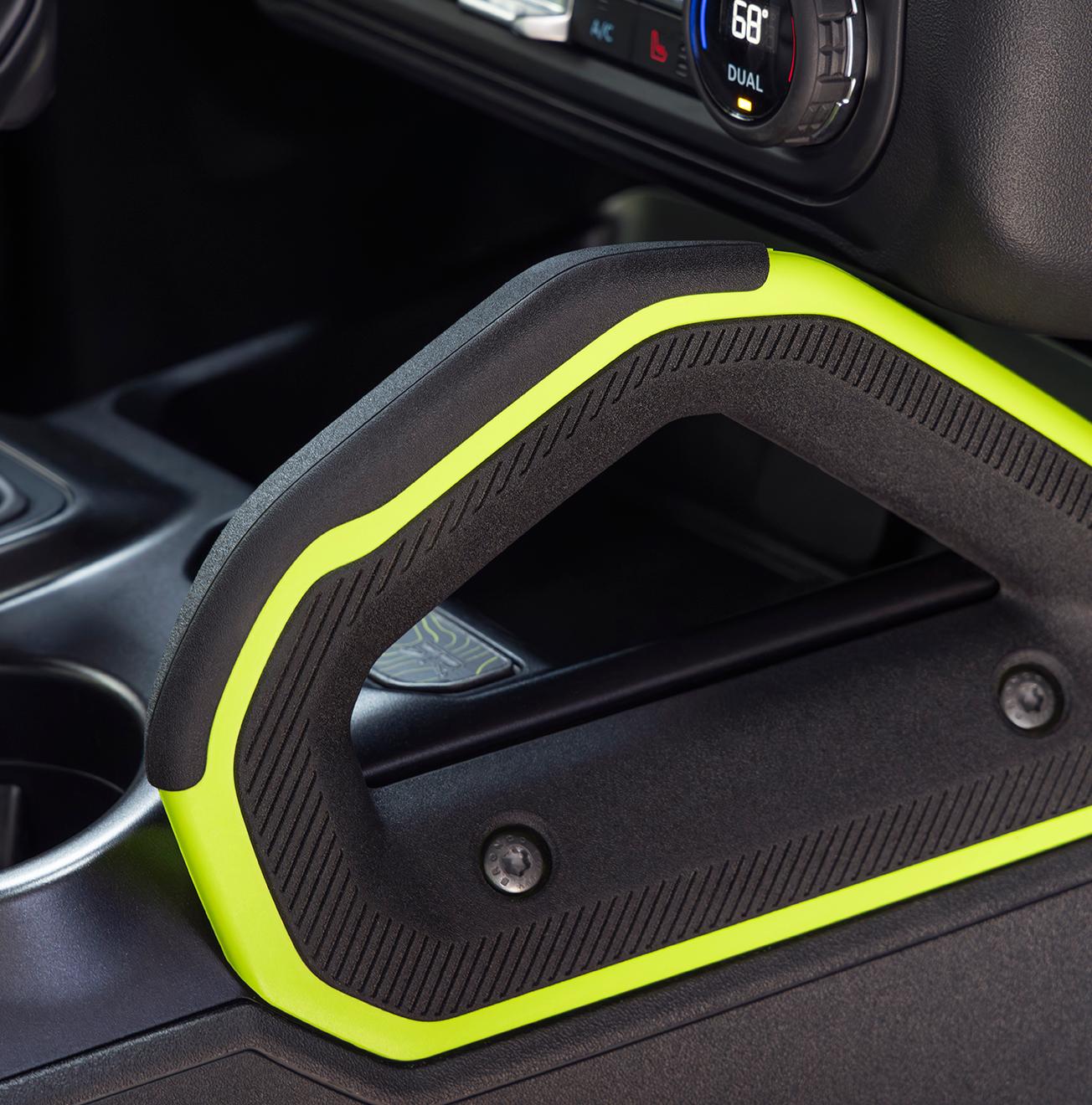 Interior passenger handle for a 2027 Ford Bronco® RTR SUV