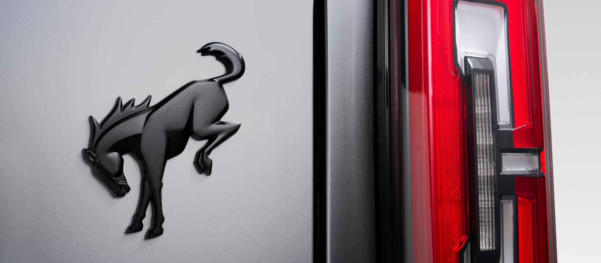 Matte Black Bronco Badge