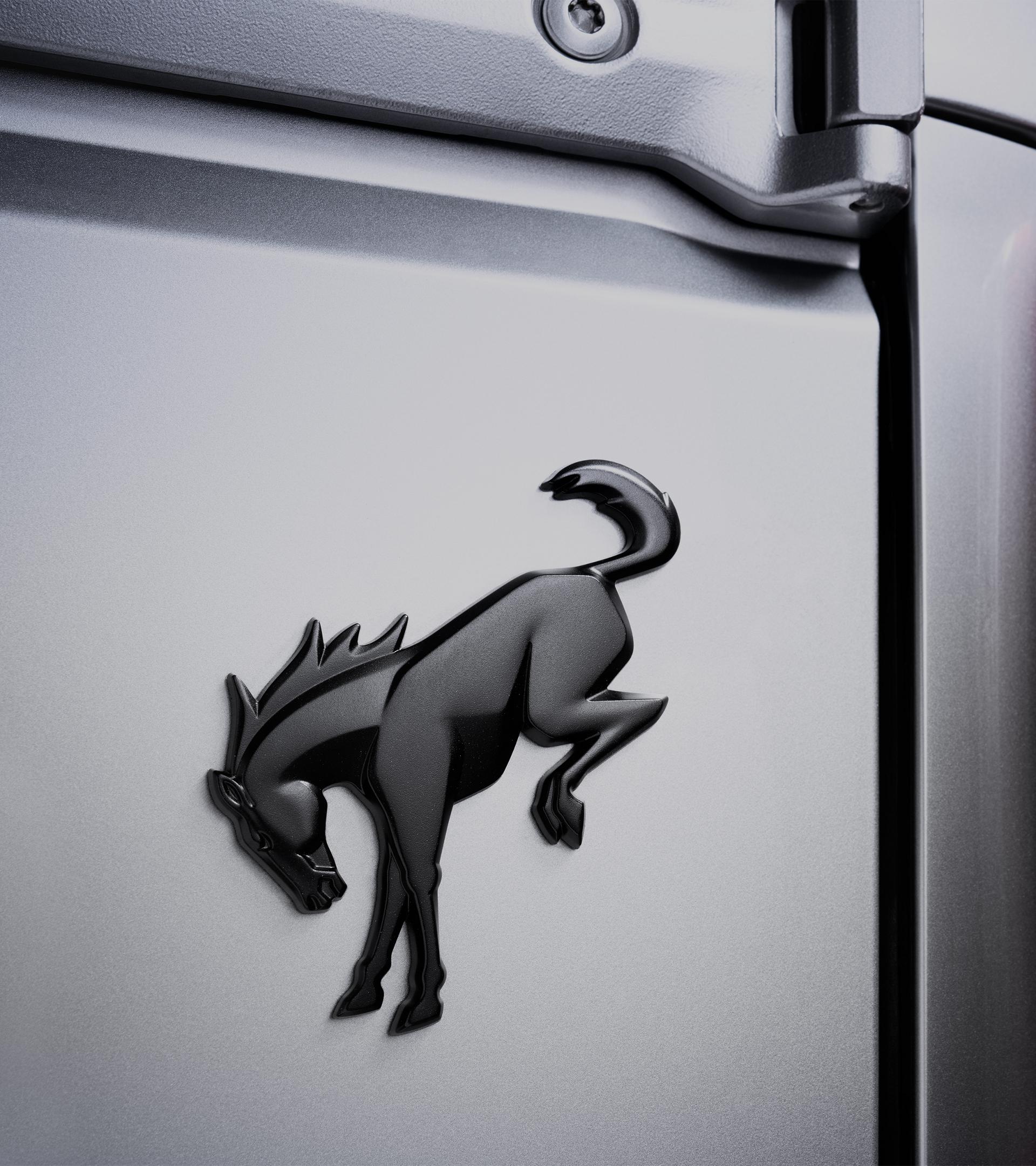 Matte Black Bronco Badge