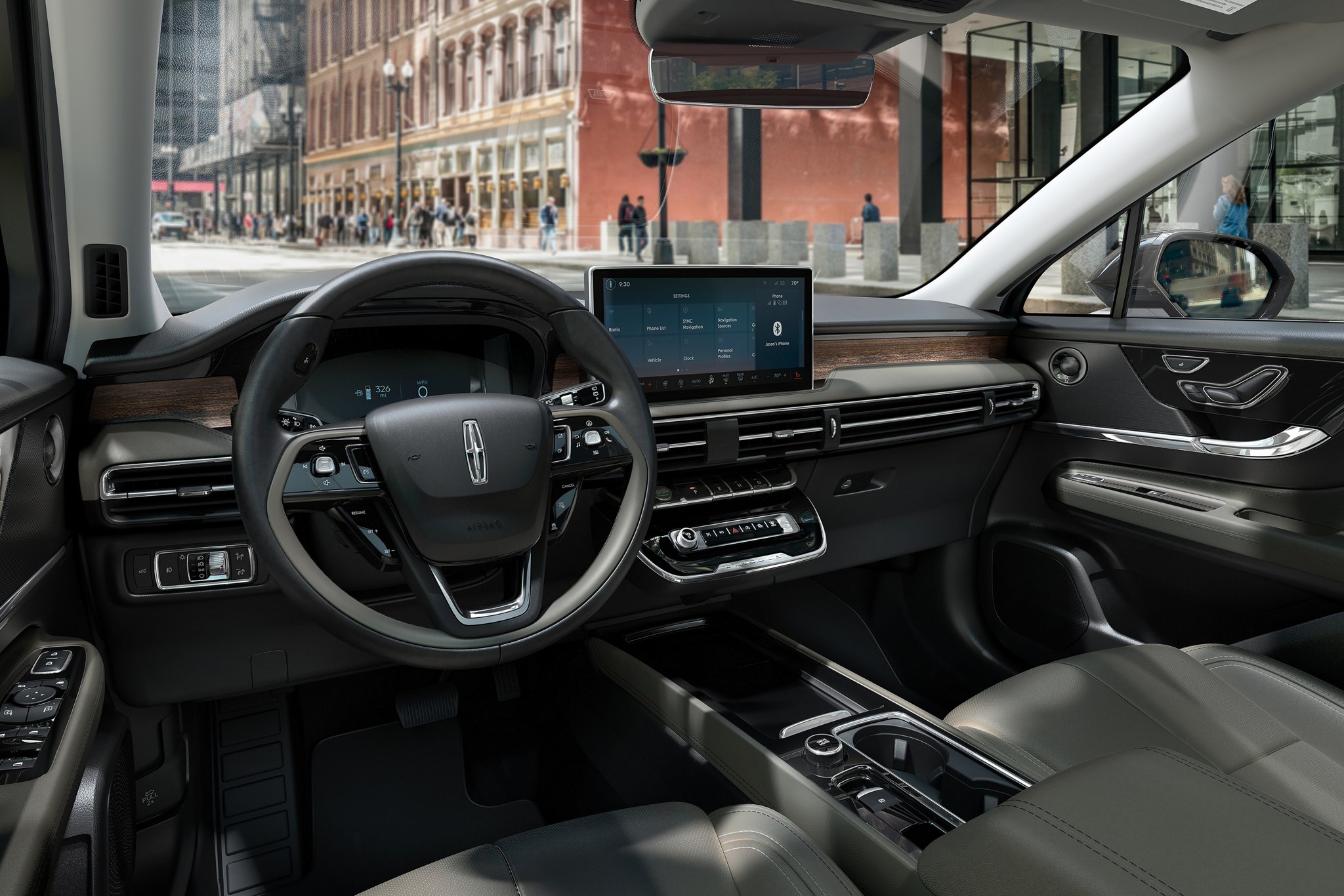 The personal profiles tile is shown in the center touchscreen of a 2026 Lincoln Corsair® SUV