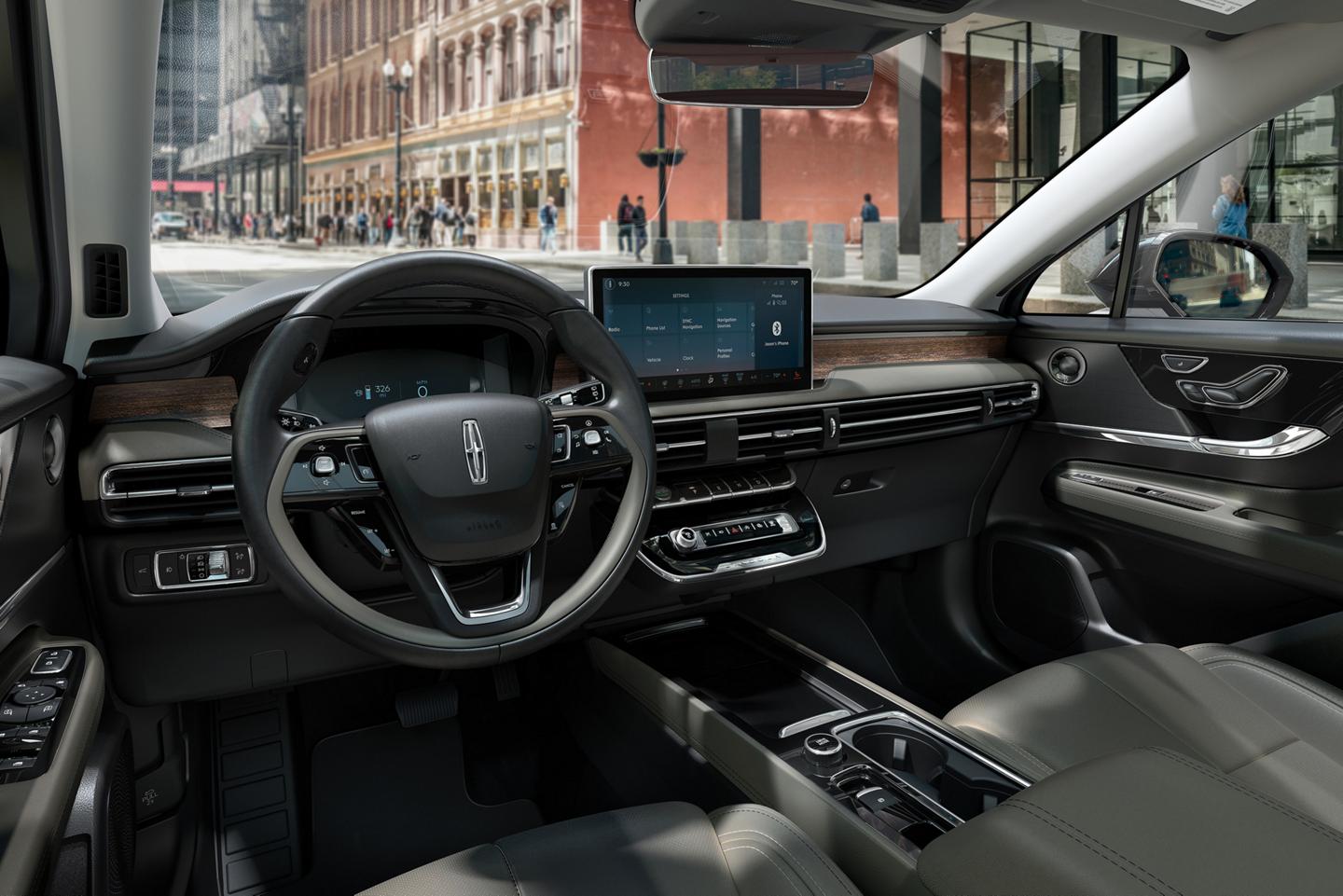 The personal profiles tile is shown in the center touchscreen of a 2026 Lincoln Corsair® SUV