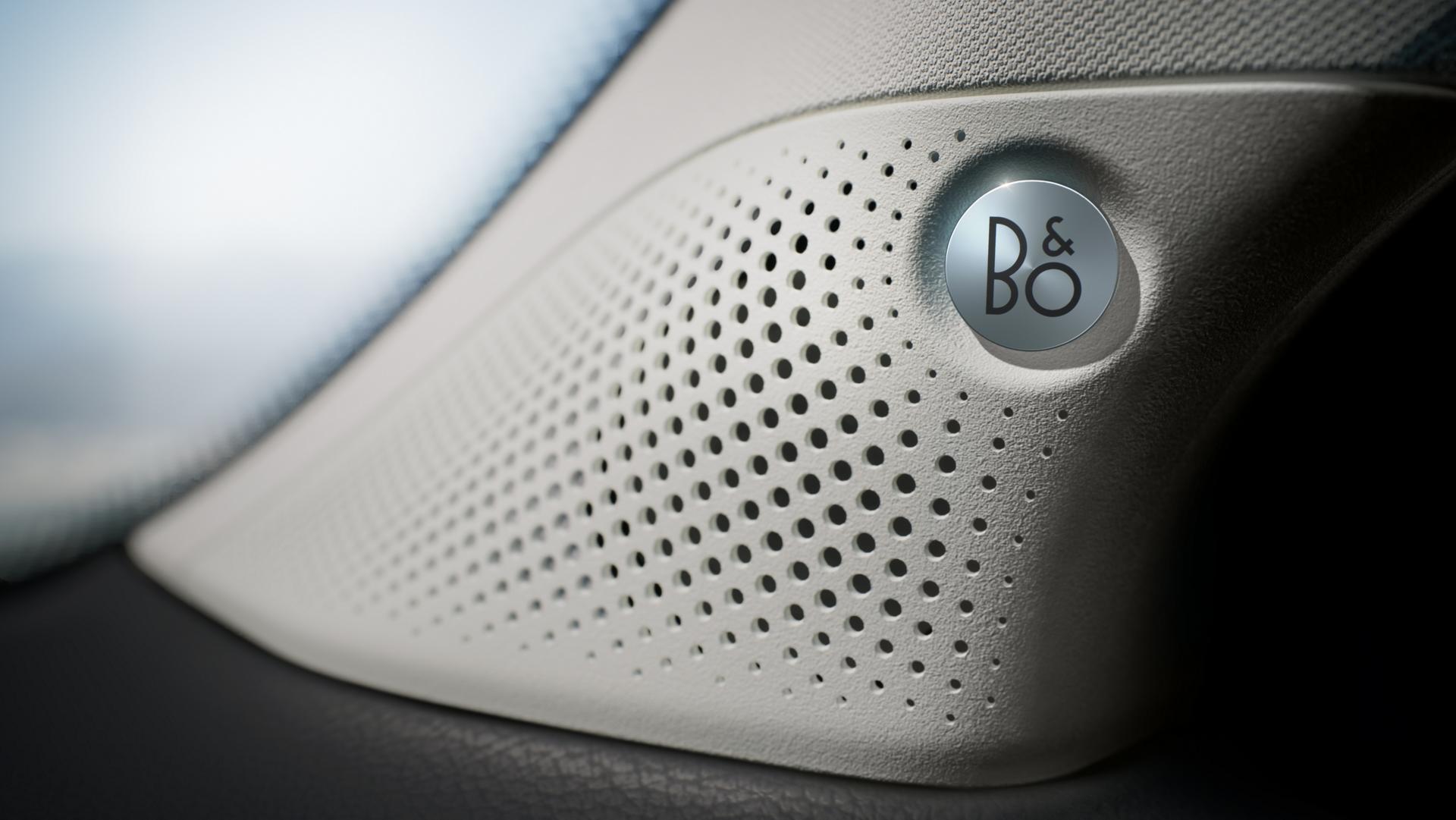 Close-up of the B&O® Sound System speaker inside the 2026 Ford Ranger® truck