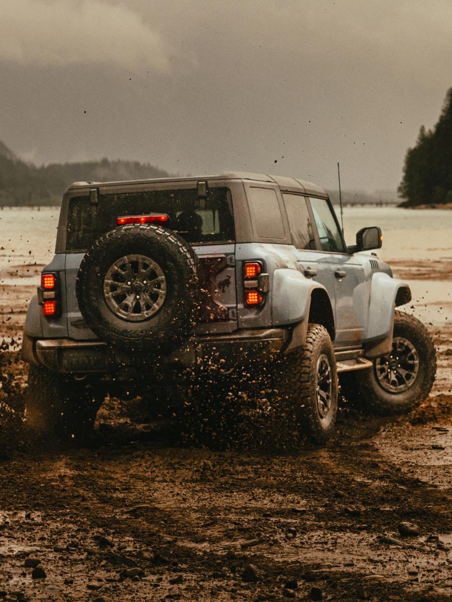 A Ford Bronco® Raptor® parked by water