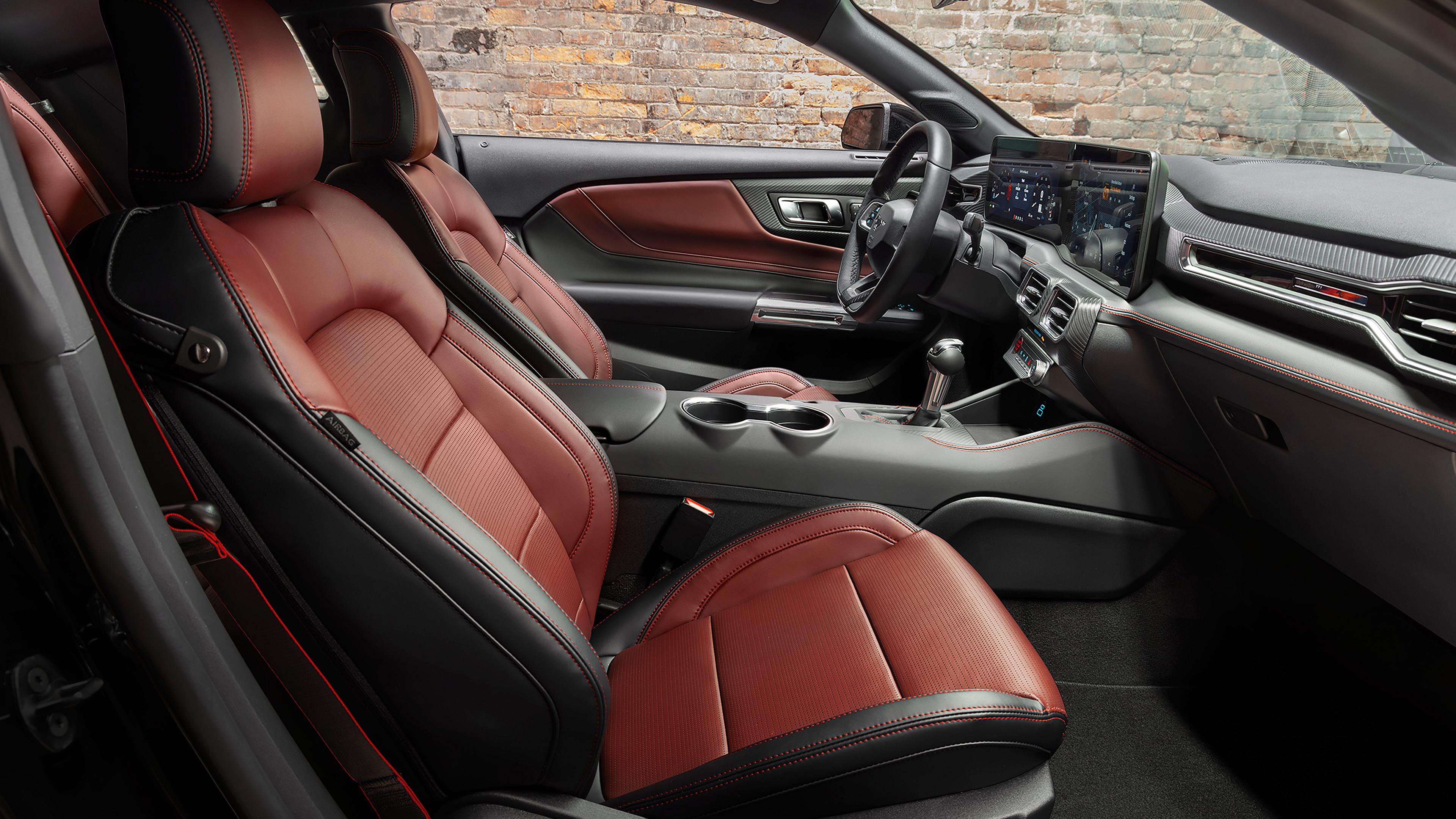 2026 Ford Mustang® TLD™ Signature Edition interior with Black with Red Stripe seat belts