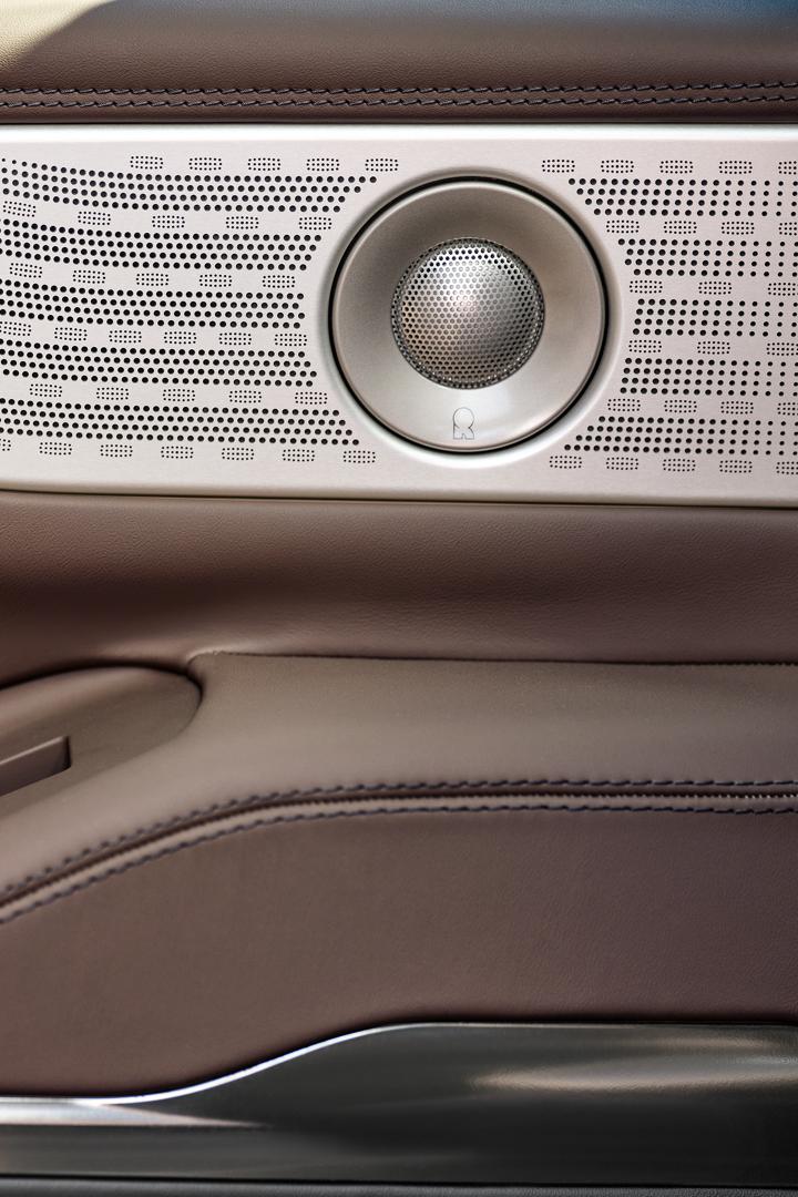 A speaker cover of the Revel® Ultima 3D Audio System