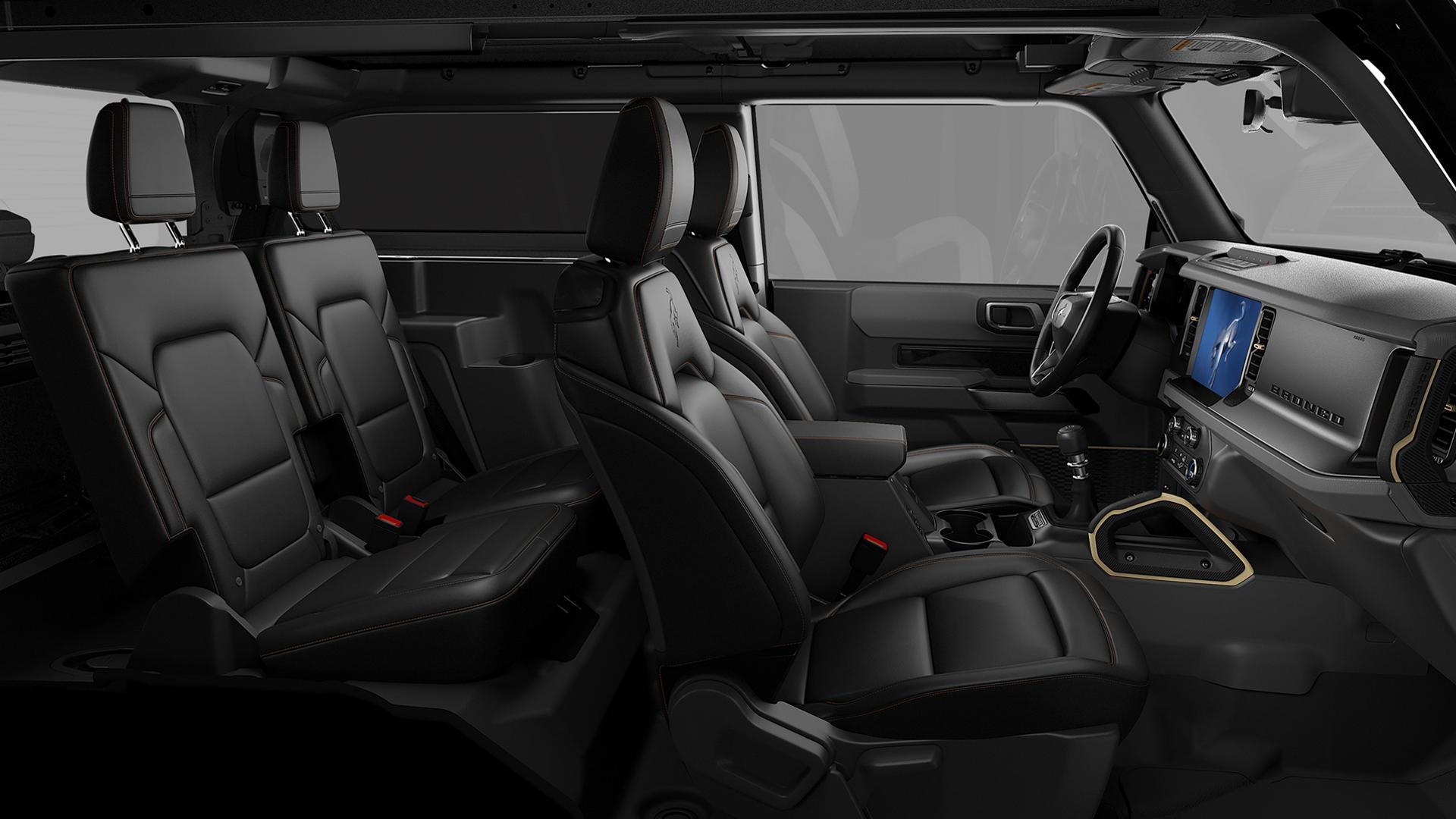 The interior of a 2026 Ford Bronco® SUV