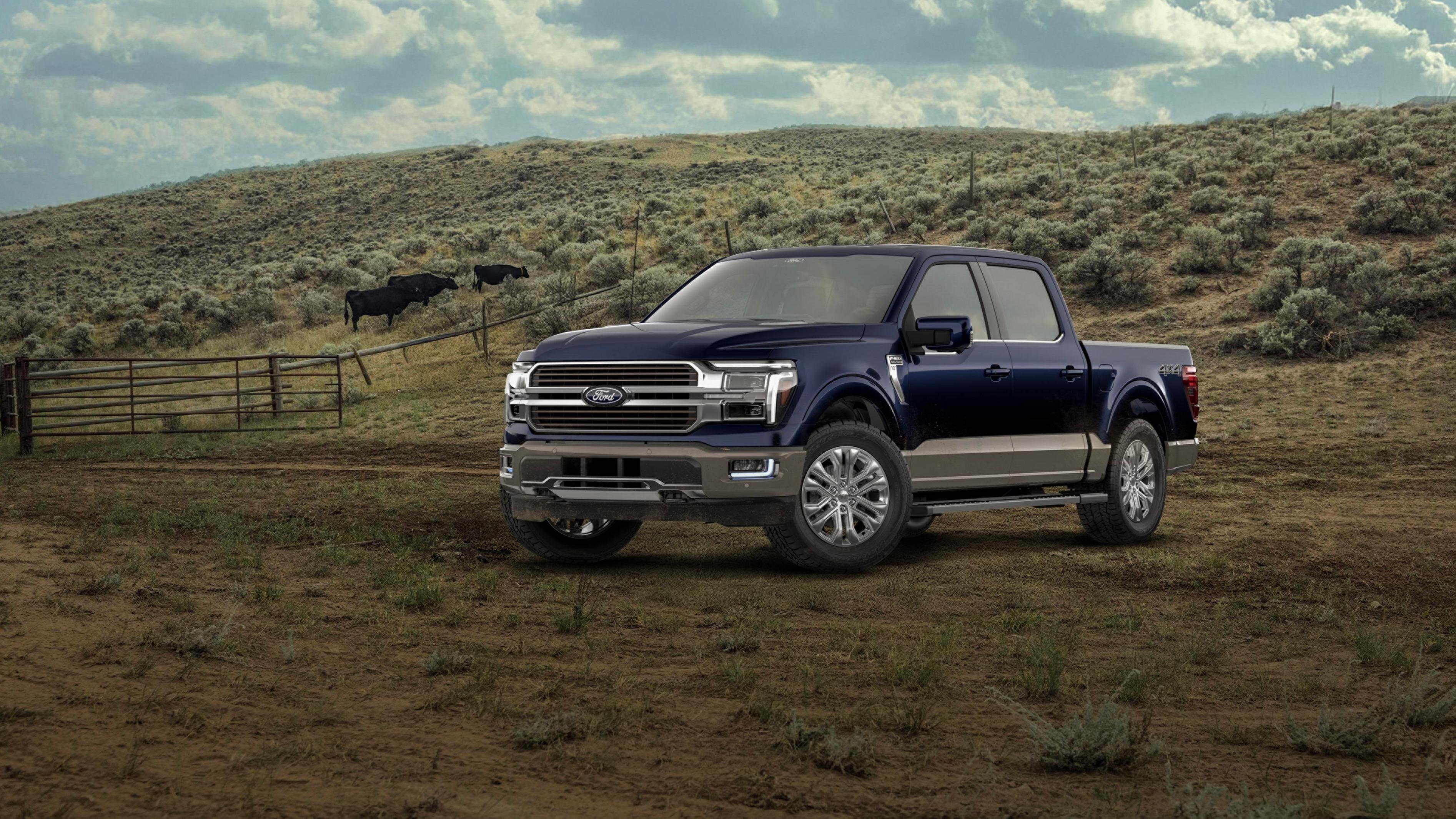 2026 Ford F-150® King Ranch® model parked in a forest setting