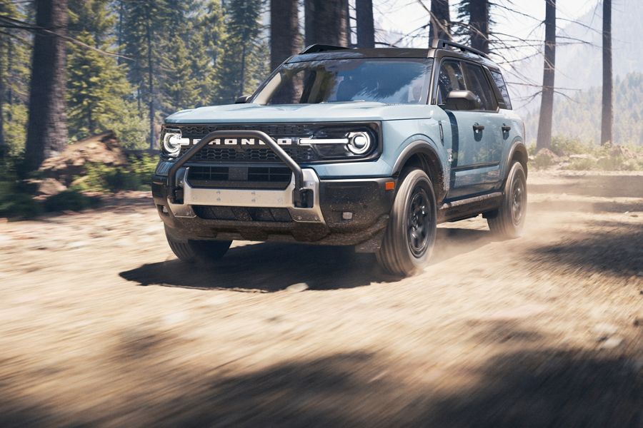 Ford Bronco Sport on a forest road