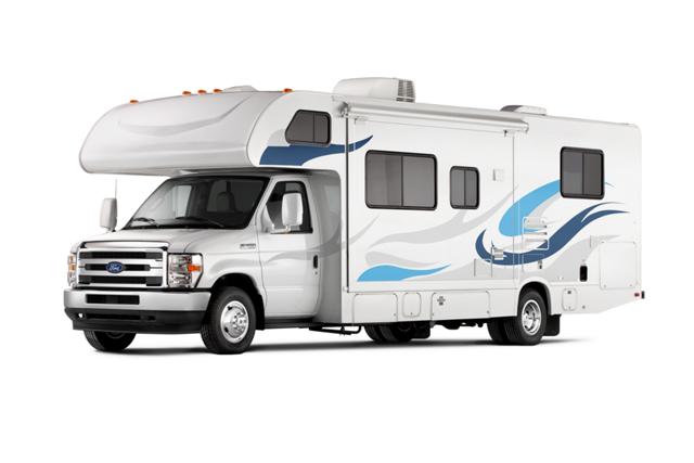 Fourgon tronqué Ford série E 2026 avec ensemble autocaravane de classe C