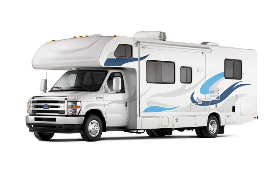 Fourgon tronqué Ford série E 2026 avec ensemble autocaravane de classe C