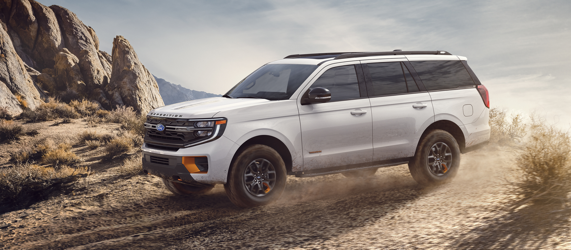 2027 Ford Expedition® Tremor® SUV being driven in the desert
