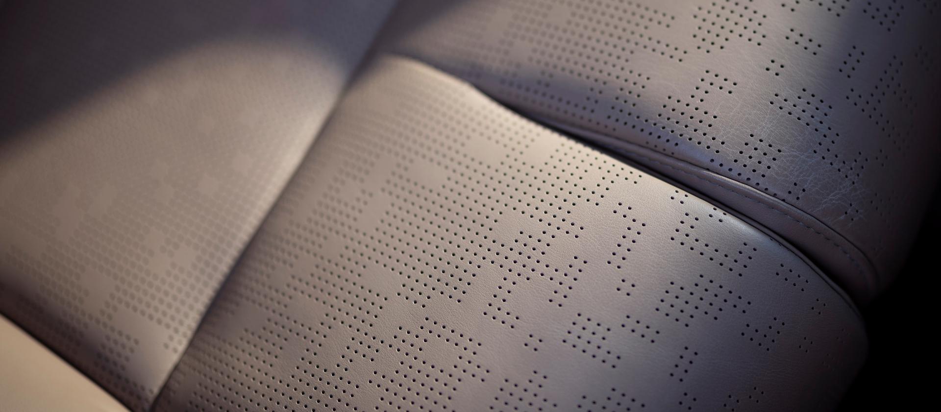 A close up of the Enlighten theme Opulence Leather seating surfaces in a 2026 Lincoln Black Label Navigator® SUV