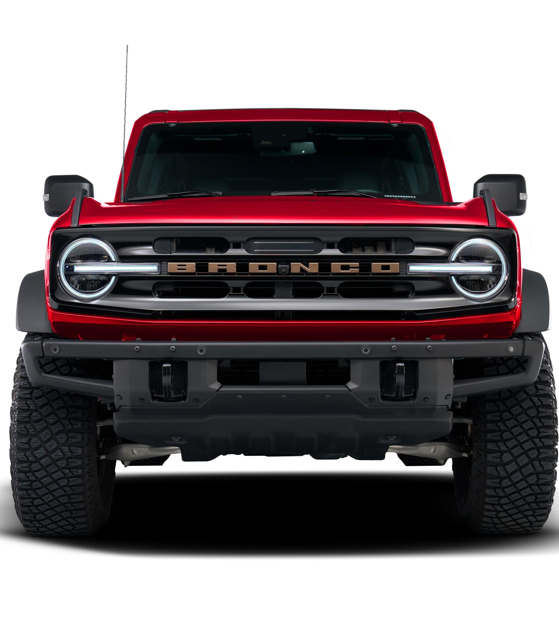 Sinister Bronze Bronco Grille Letter Caps